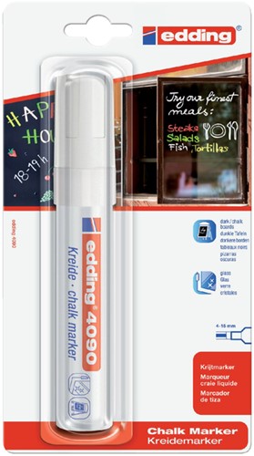 Krijtstift Edding 4090 wit 