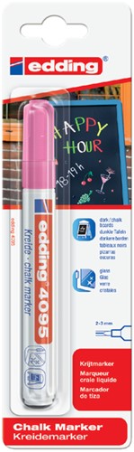 Krijtstift Edding 4095 rond neon roze