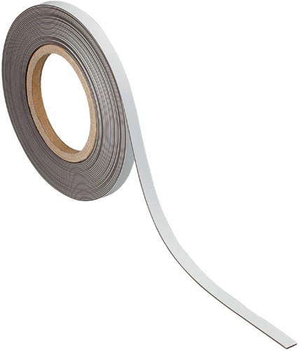 Magneetband Maul 10mx10mmx1mm Wisbaar Wit