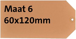 Labels nr.6    60x 120mm chamois ds/1000