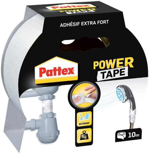 Plakband Pattex Powertape 50mmx10m wit-2
