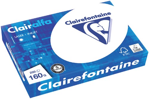 Papier  160g A4 Clairefontaine Clairalfa pk/250