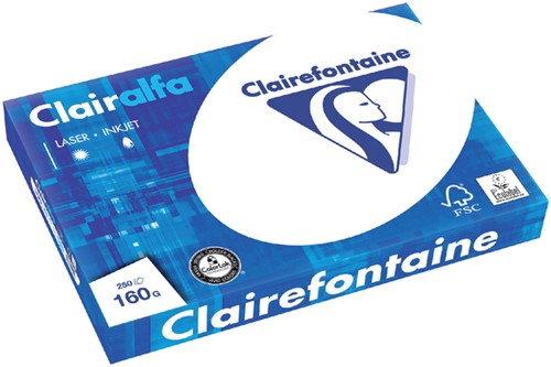 Papier 160g A3 wit Clairefontaine pk/250
