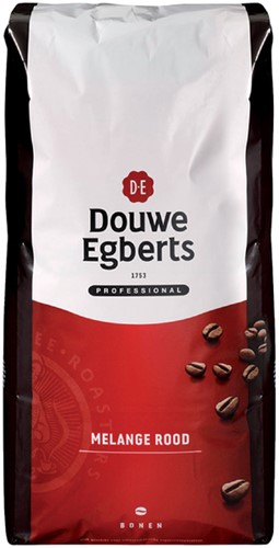 Koffie D.E. Roodmerk bonen 3000 gram 