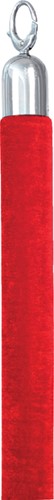 Koord afzetpaal Securit chrome 150CM rood