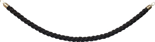 Koord afzetpaal Securit goud 150CM zwart-3