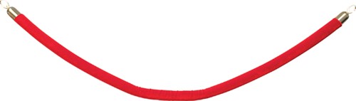Koord afzetpaal Securit goud 150CM rood-3