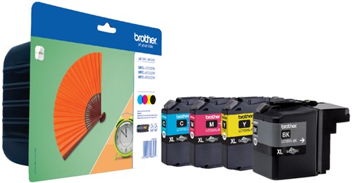 Inktcartridge Brother LC129XL Value Pack 1xzwart/3xkleur-2