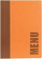 Menukaart Securit A5 1x 2 tas pu leer bruin-2