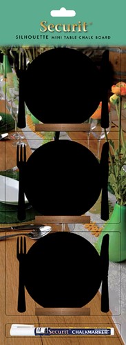 Krijtbord Securit bord 10x12cm houten voet