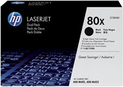 Tonercartridge HPCF280XD (80X) 6.9K x2 zwart duo-pak