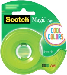 Scotch onzichtbaar plakband 810 met Colors dispenser