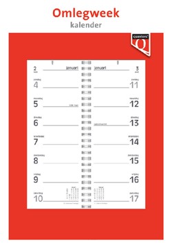 Quantore weekomlegkalender