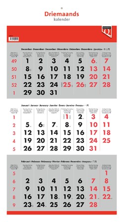 Quantore drie-maandskalender