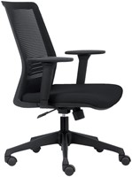 Bureautsoel Euroseats Evora zwart-5
