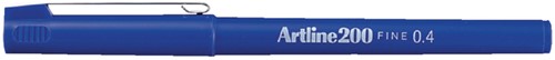 Fineliner Artline 200 rond 0.4mm blauw