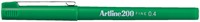 Fineliner Artline 200 rond 0.4mm groen