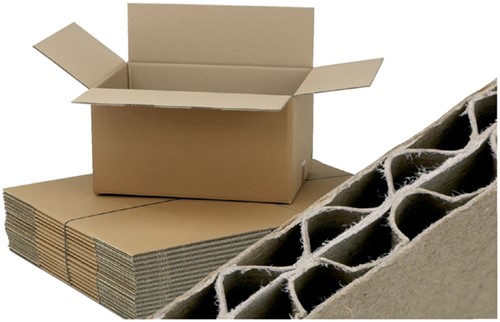 Verzenddoos 486x386x386mm Cleverpack 155 dubbelgolf pk/10