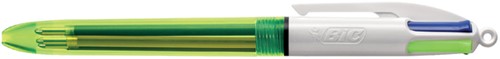 Balpen Bic 4-kleuren Fluo 
