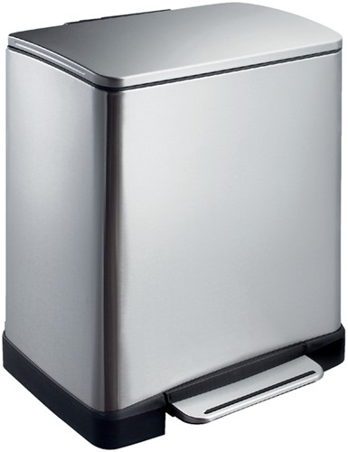 Afvalbak pedaalemmer 9L + 10L mat RVS
