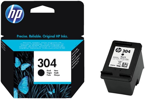 Inktcartridge HP N9K06AE (304) zwart
