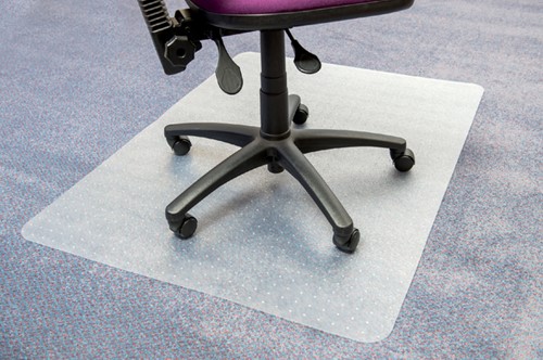 Stoelmat 120x150cm Floortex PVC tapijtvloer-3
