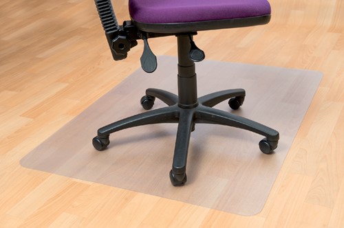 Stoelmat  90x120cm Floortex PVC harde vloer