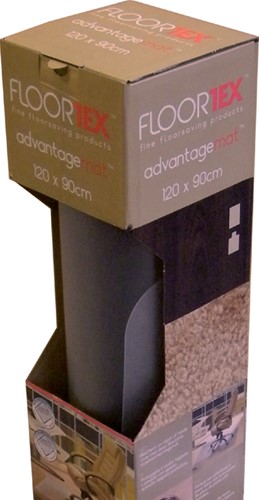 Stoelmat  90x120cm Floortex PVC harde vloer op rol