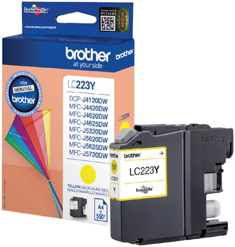 Inktcartridge Brother LC223 geel