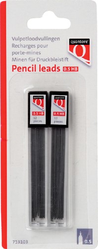 Potloodstiften Quantore 0,5mm HB 2x koker/12