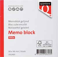 Memokubusblok gelijmd Quantore 98x98x90mm-2