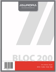 Kladblok 270x210mm blanco 200vel