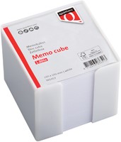 Memokubus incl.blz wit 10x10cm Quantore