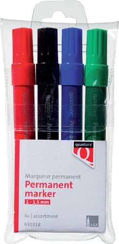 Viltstift Quantore assorti pk/4