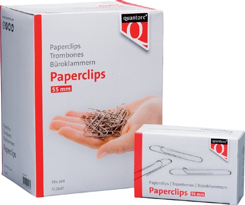 Paperclips 50mm Quantore ds/100