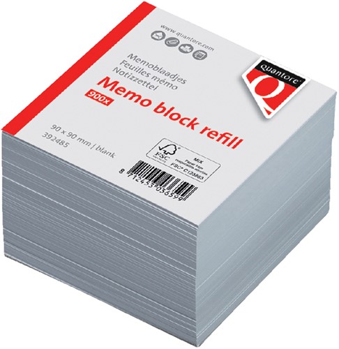 Memokubus navulset 9x9x9cm pk/900vel