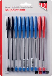 Balpen Quantore met dop assorti pk/10