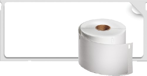 Etiket Dymo compatible  41x89mm adres 12rol/300 11356