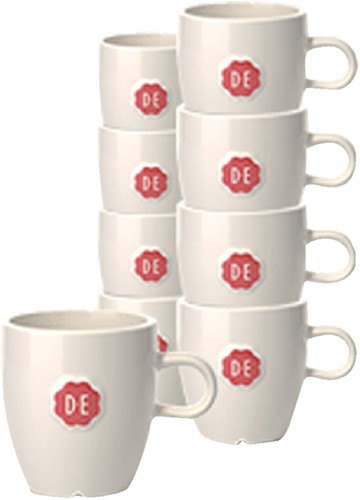 Kop Douwe Egberts Lungo 150ml wit