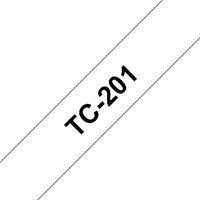 Brothertape TC-201 12mm zwart op wit -2