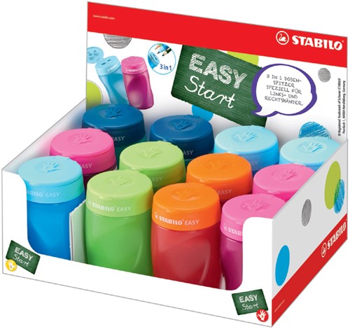 Puntenslijper STABILO Easy 4500 assorti ds/12