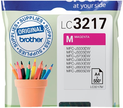 Inktcartridge Brother LC-3217 magenta