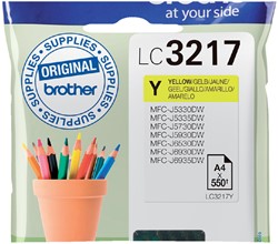 Inktcartridge Brother LC-3217 geel