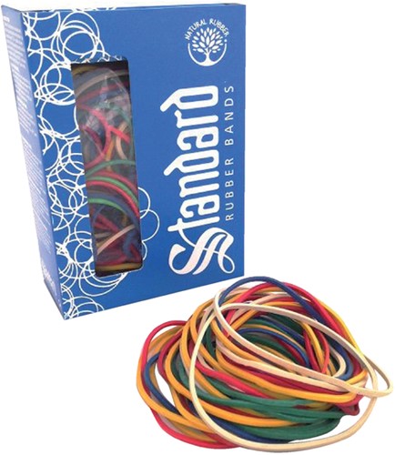 Elastiekjes 1,5mm x  80mm 18 ds/50gram 70stuks gekleurd