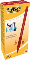 Balpen Bic soft feel clic rood M-2