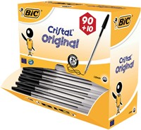 Balpen Bic Cristal zwart 90 + 10 gratis-2