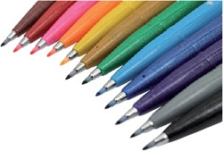 Viltstiften stationery met brushpunt