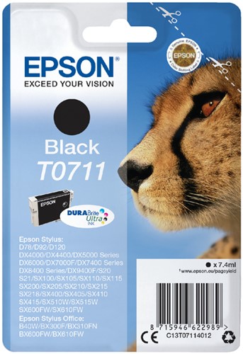 Inkcartridge Epson T071140 zwart