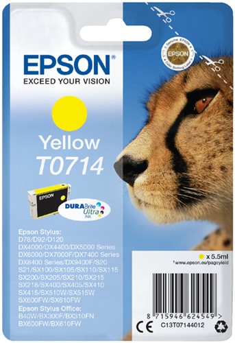 Inkcartridge Epson T0714 geel