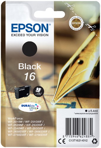 Inkcartridge Epson T1621 16 zwart